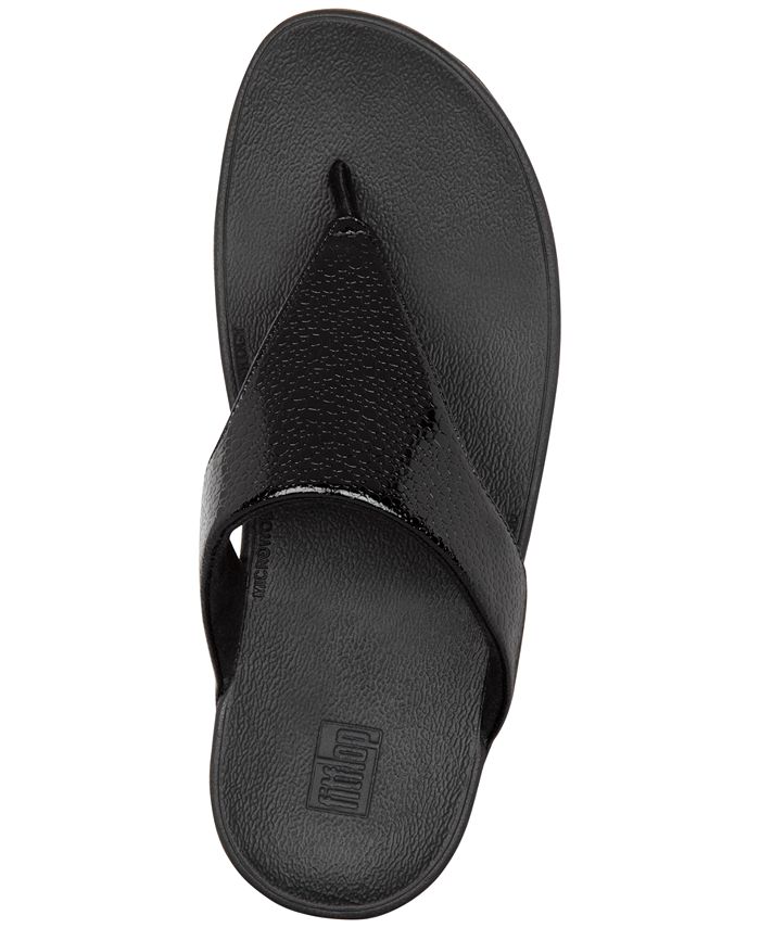 FitFlop Lottie Iridescent Scale Thong Sandals - Macy's