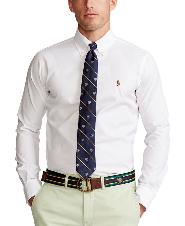 Polo Ralph Lauren Men's Estate Classic/Regular Fit Pinpoint Oxford Dress  Shirt & Reviews - Dress Shirts - Men - Macy's