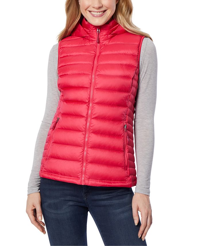 32 Degrees Packable Hooded Down Puffer Vest, Created for Macy's - Macy's
