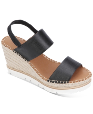 image of Gentle Souls by Kenneth Cole Elyssa Two-Band Wedge Sandals Women-s Shoes