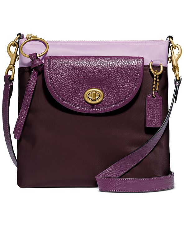 COACH Colorblock Nylon Cargo Crossbody & Reviews Handbags