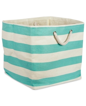 Design Imports Paper Cube Stripe Square