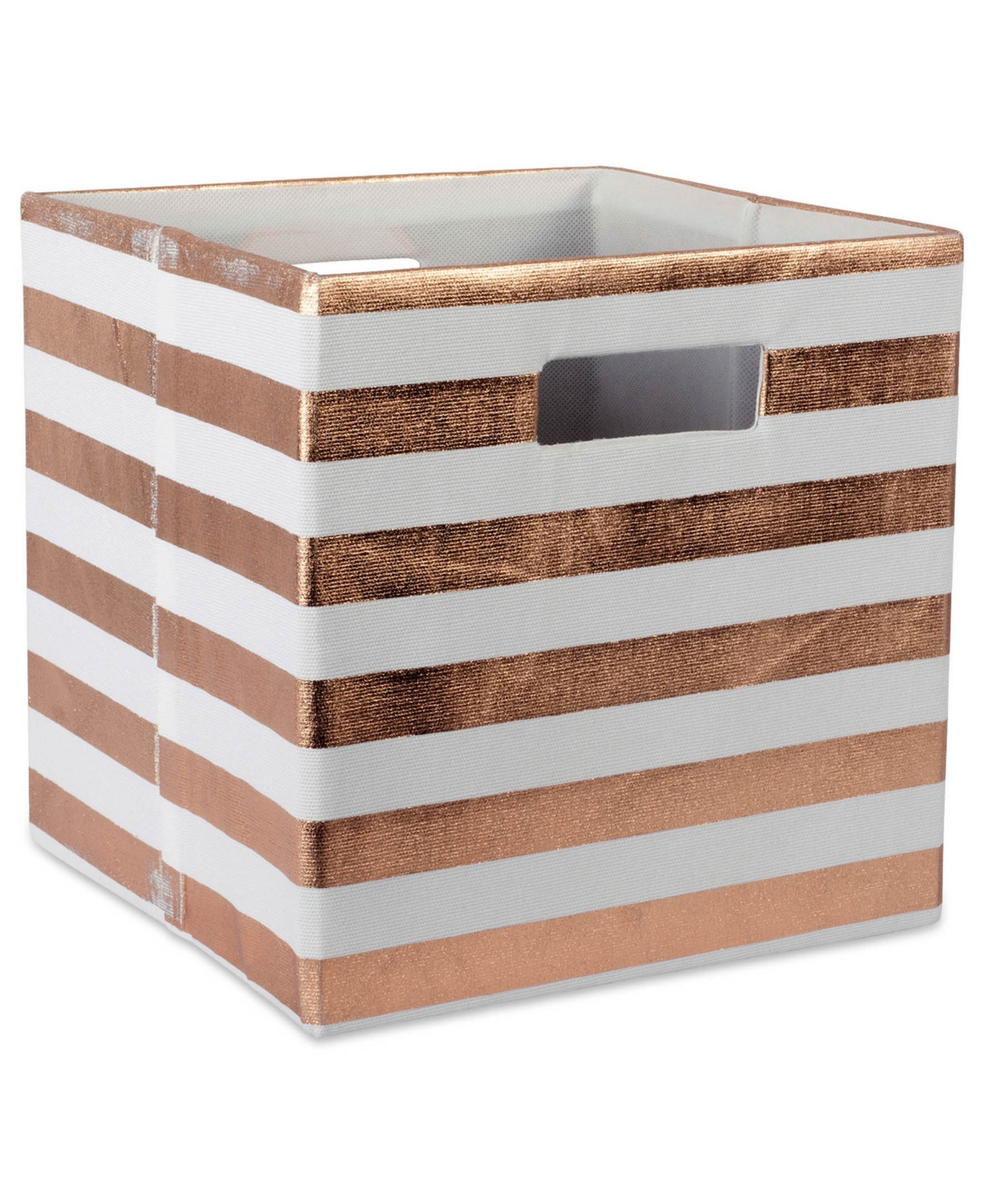 Polyester Cube Stripe Square - Copper