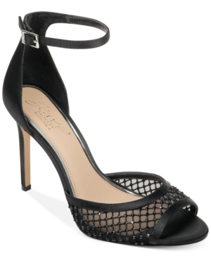 image of Jewel Badgley Mischka Nakisha Ankle-Strap Dress Sandals Women-s Shoes