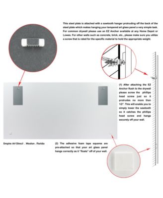 My New York Frameless Free Floating Tempered Art Glass Wall Art by EAD Art Coop, 36" x 72" x 0.2"