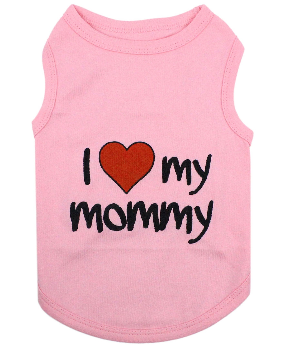 I Love Mommy Dog T-shirt - Pink