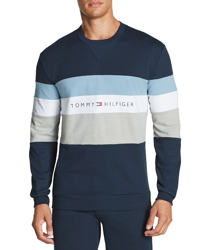 Tommy Hilfiger Men's Modern Essentials Colorblocked Sweatshirt - Macy's