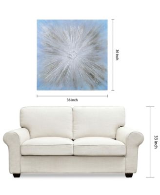 Supernova Textured Metallic Hand Painted Wall Art by Martin Edwards, 36" x 36" x 1.5"