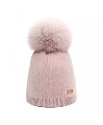 wool pom pom hat