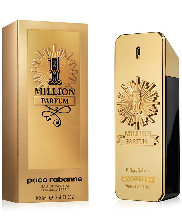 Rabanne Men's 1 Million Parfum Spray, 3.4-oz. - Macy's
