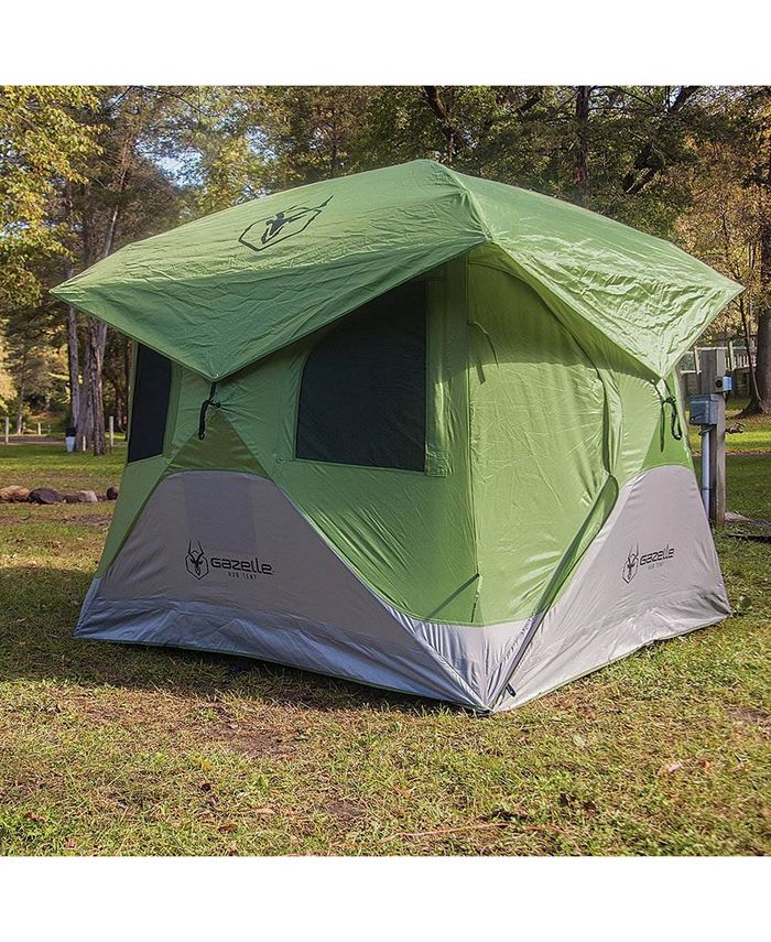 Gazelle Tents T3 6' Heavy Duty Pop Up Hub 3 Person Outdoor Camping Tent