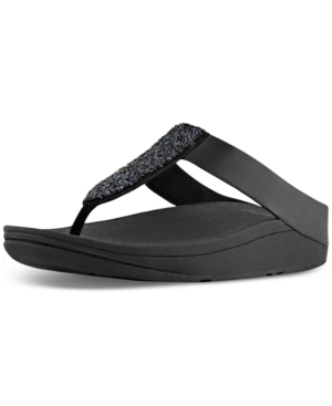FitFlop Women's Sparklie Crystal Toe Post Sandal Women's Shoes