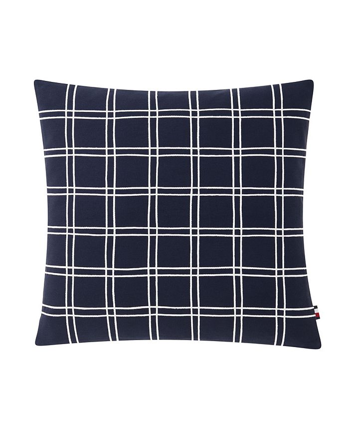 Tommy Hilfiger Square Lattice Decorative Pillow, 18x18 Macy's