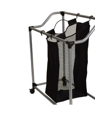Household Essentials Rolling Triple Laundry Sorter 