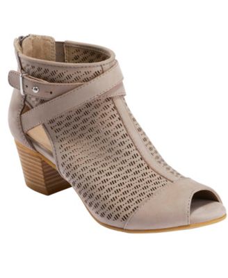 earth open toe booties