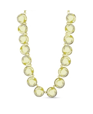 image of Kensie Gold-Tone Circle Stone Necklace