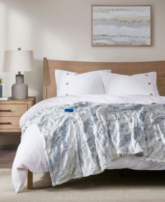 Zuri Electric Faux-Fur Throw, 50" x 70"