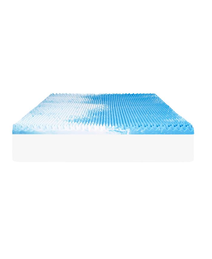 Comfort Revolution 3" Reversible Convoluted Memory Foam Mattress Topper