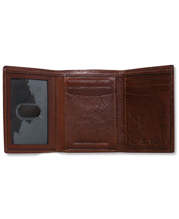 Tasso Elba Dakota Italian Leather Trifold Wallet & Reviews - All ...
