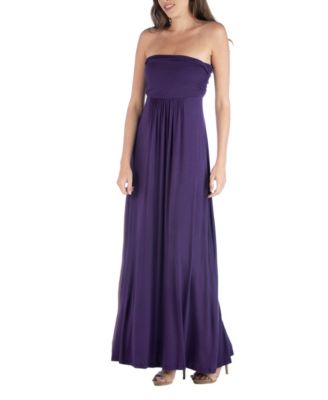 Strapless Empire Waist Maxi Dress