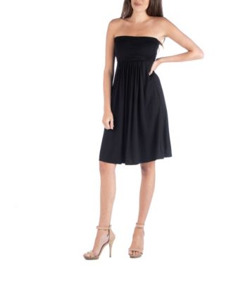 Strapless Empire Waist Mini Dress