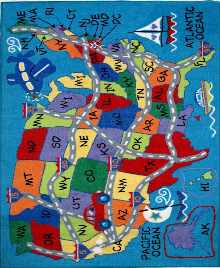 Fun Rugs Fun Time Travel Fun 19" x 29" Area Rug & Reviews Home Macy's