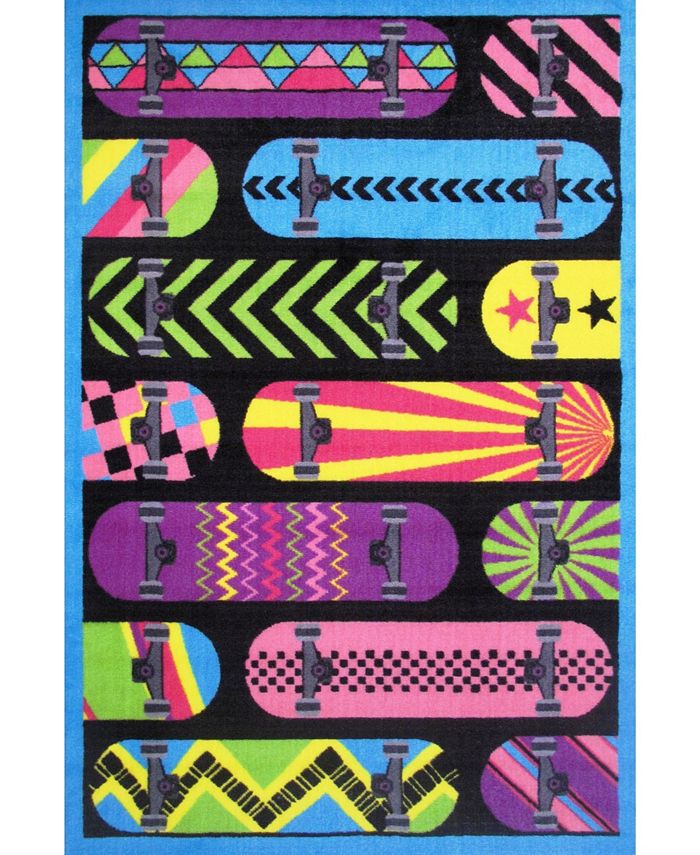 Fun Rugs Fun Time Gnarly Boards 19" x 29" Area Rug Macy's