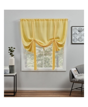 Exclusive Home Curtains Loha Light Filtering Rod Pocket Tie Up Shade, 54" X 63" In Yellow