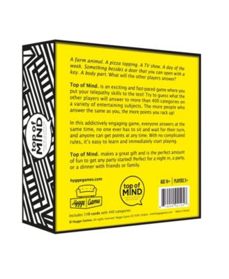 Hygge Games Top Of Mind - Partyspiel Für Familie & Freunde (14x14x4 Cm, Ab 14 Jahren)
