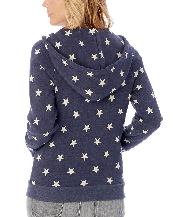 Adrian Printed Fleece Women s Zip Hoodie