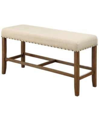 Furniture of America - Langly Pub Bench, Quick Ship