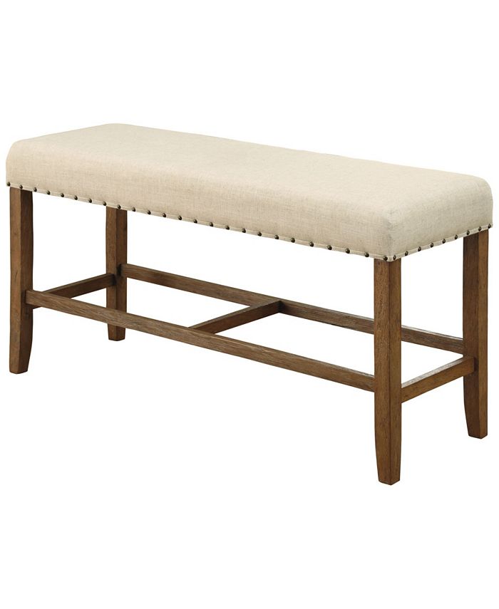 Furniture of America - Langly Pub Bench, Quick Ship