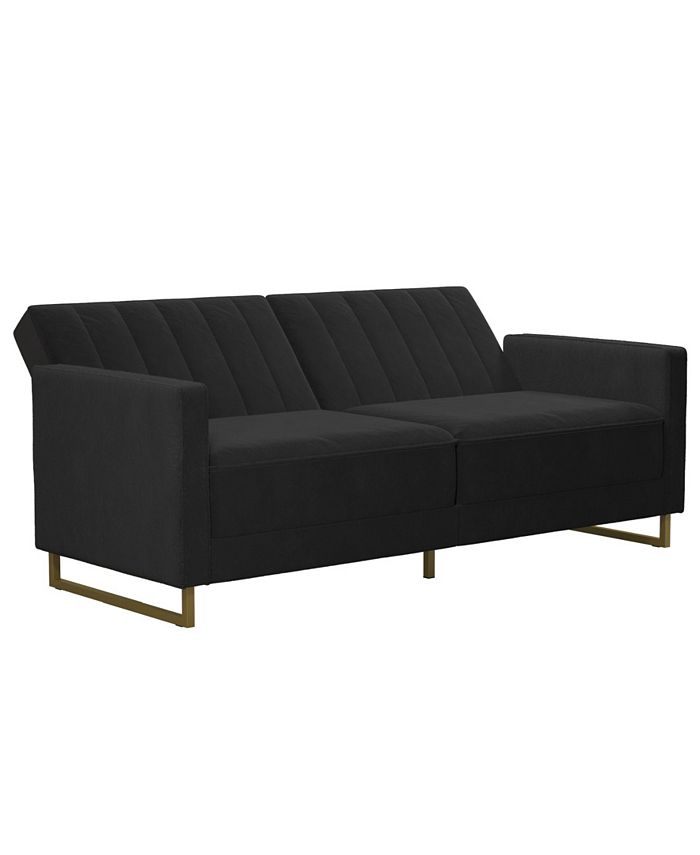 Novogratz Collection Novogratz Skylar Coil Futon Modern Sofa Bed and ...