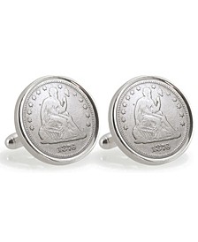 University of Oregon 1876 Sterling Silver Dime Coin Cuff Links