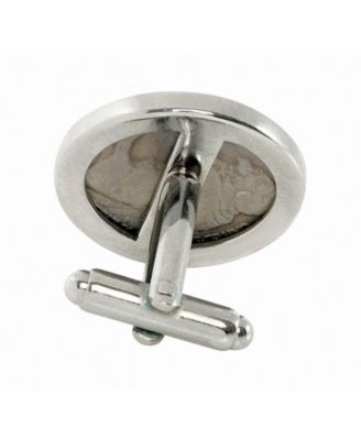 American Coin Treasures Gold-Layered Buffalo Nickel Bezel Coin Cuff Links