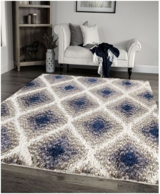 CLOSEOUT! Orian Cotton Tail Ikat Diamond Multi 6'7" x 9'6" Area Rug