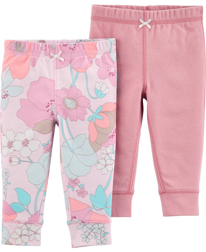 Carter's Baby Girls 2Pack PullOn Cotton Pants Macy's