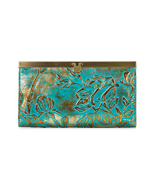 Patricia Nash Cauchy Metallic Embossed Leather Wallet, Created for Macy ...