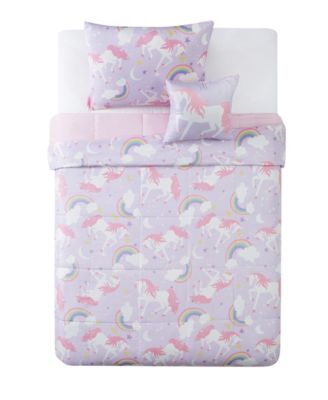 Kids Rainbow Unicorn Comforter Sets