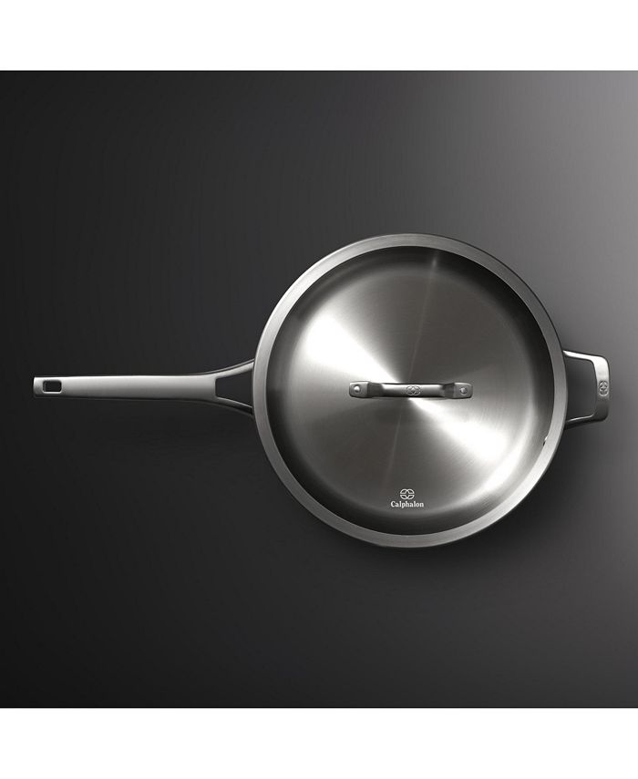 Calphalon Premier Stainless Steel 5Qt. Sauté Pan & Lid Macy's
