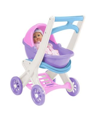 American Plastic Toys 20250 Toddlers On the Go Baby Doll Stroller Buggy and Cradle Macy s