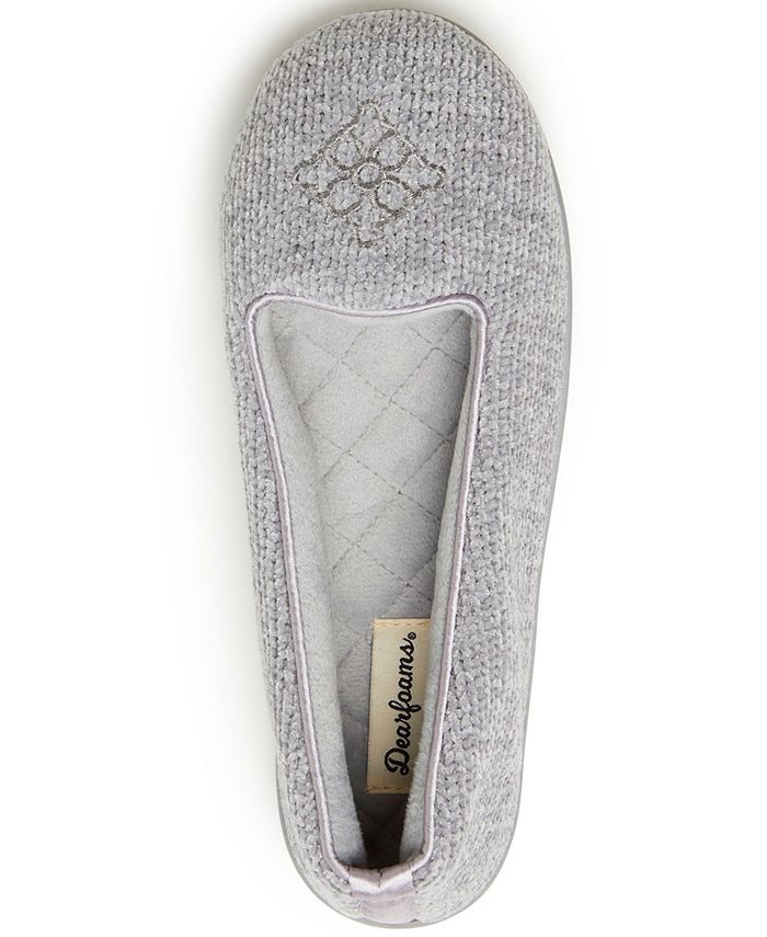 Dearfoams Women's Rebecca Chenille Closed Back Slippers Macy's