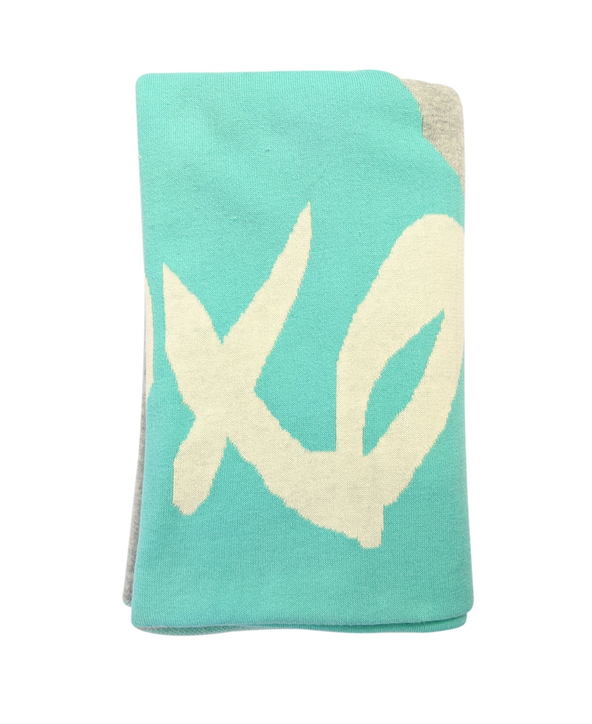 EARTH BABY OUTFITTERS BABY BOYS AND GIRLS ORGANIC COTTON XOXO KNIT BLANKET