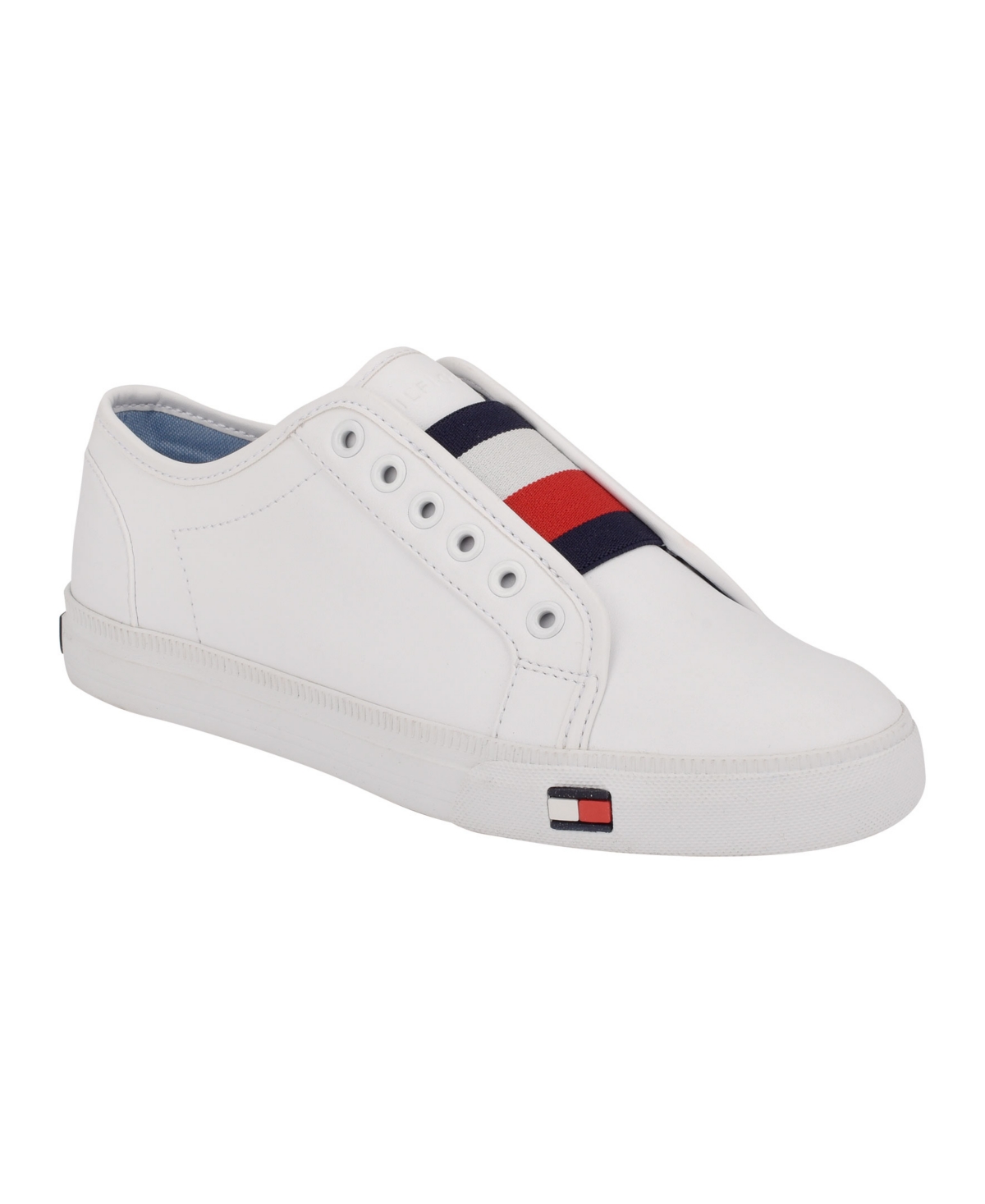 Tommy Hilfiger Logo Patch Slip-on Sneakers In White
