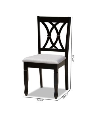 Reneau Transitional 2 Piece Dining Chair Set with Seat