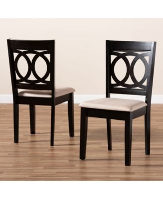 Lenoir Transitional 2 Piece Dining Chair Set with Seat