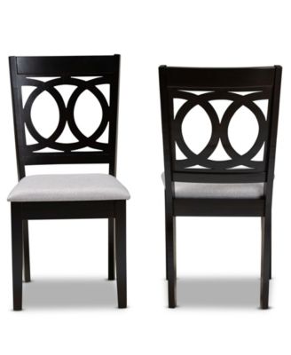 Lenoir Transitional 2 Piece Dining Chair Set with Seat