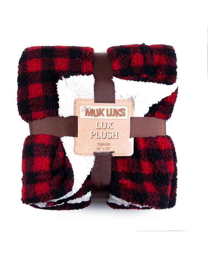 Muk luks buffalo plaid clearance