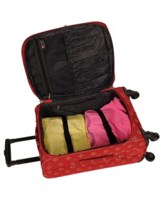 Fleur De Lis 5 Piece Spinner Luggage Set