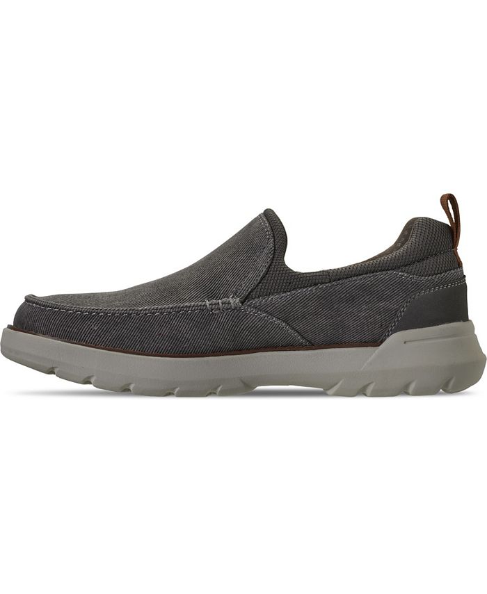 Skechers Men's Relaxed Fit Doveno Hangout Slip-on Casual Sneakers from ...